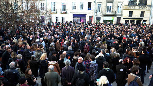 Hommage attentat de Charlie Hebdo - Bordeaux