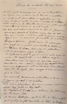 Comité secret du 25 mai 1917. Notes prises par Georges Bonnefous de l’intervention de Jules Cels.