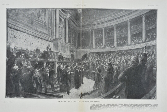 La séance du 4 aout 1914 à la Chambre des Députés