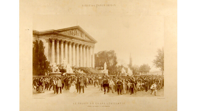 Le Palais du Corps législatif après la séance, 4 septembre (1870)