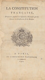 Robespierre : projet de Constitution française de 1791 annoté par Robespierre