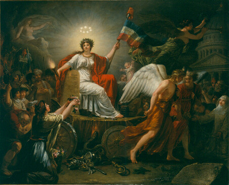 Allégorie de la République, " Le triomphe de la déesse Raison " par Pierre-Nicolas Legrand de Lerant (1758-1829)