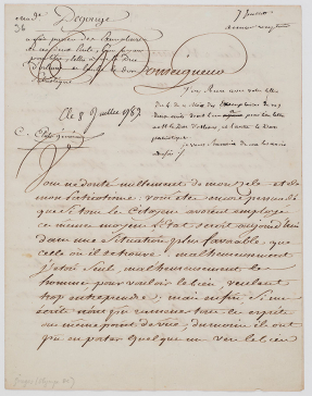 Lettre d'Olympe de Gouges