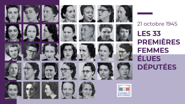 Les 33 premières femmes élues députées