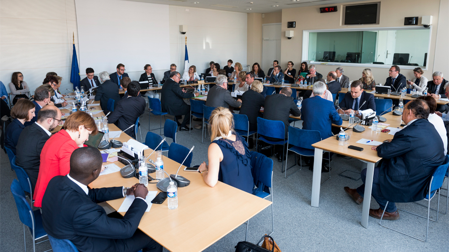 Réunion de la commission des affaires européennes