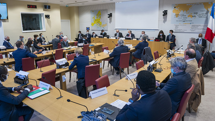 Salle de la commission des affaires étrangères - 2 mars 2021