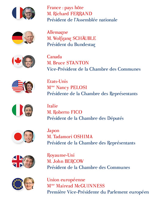 G7 Parlementaires - Chefs de délégations