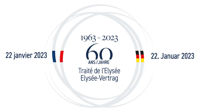 60ème anniversaire du traité de l'Elysée - Logo