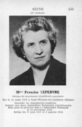 Lefebvre Francine