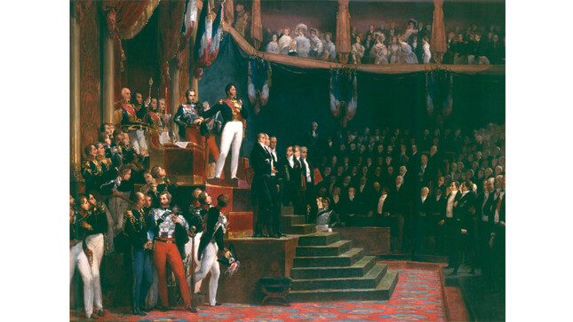 Louis-Philippe prêtant serment à la charte constitutionnelle 9 août 1830 
