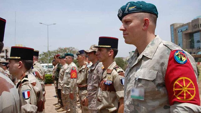 Soldats européens de la mission de formation de l'Union européenne au Mali