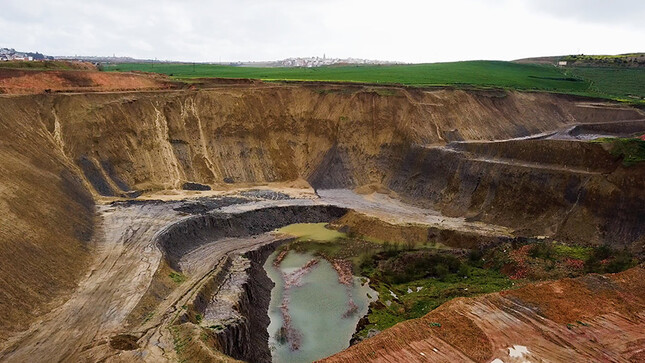 Mine à ciel ouvert au Maroc