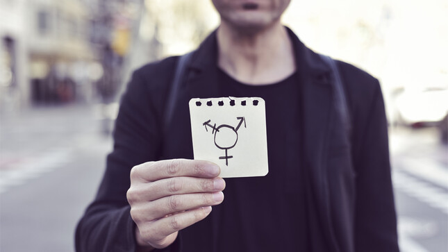 Homme symbole transgenre
